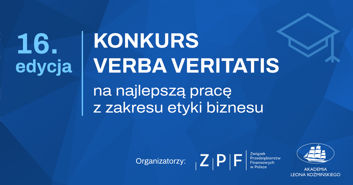 Read more about the article Z roku na rok wzrasta znaczenie etyki w biznesie – wyniki XVI edycji konkursu VERBA VERITATIS